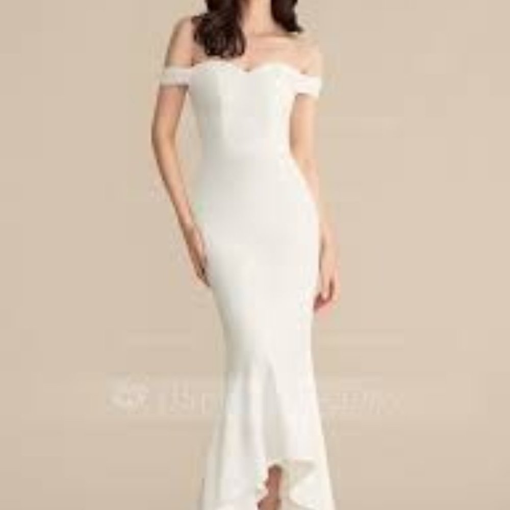 Trumpet/Mermaid Off-the-Shoulder Asymmetrical Stre